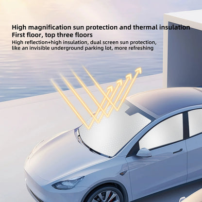Car Side Window Sunshade Net for Model 3 Highland and Model Y 2024