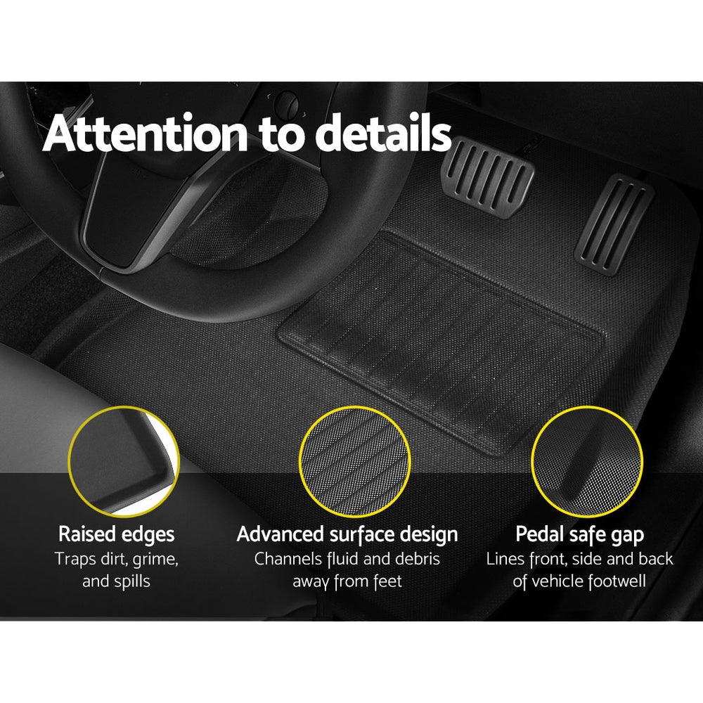 All Weather Floor Mats for Model 3