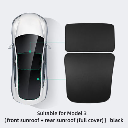 Sunshade for Glass Roof of Tesla Model 3