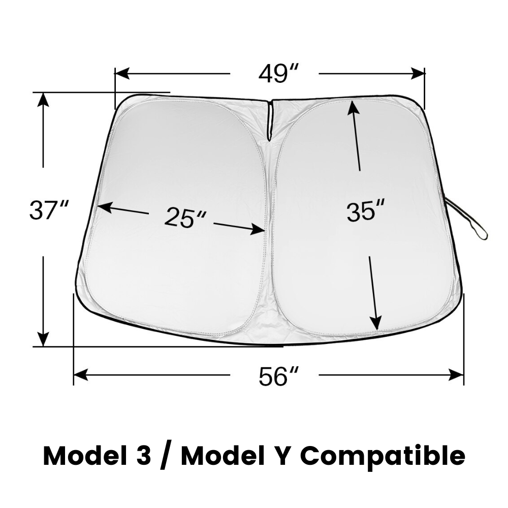 Windscreen Sunshade for Tesla Model 3 or Y