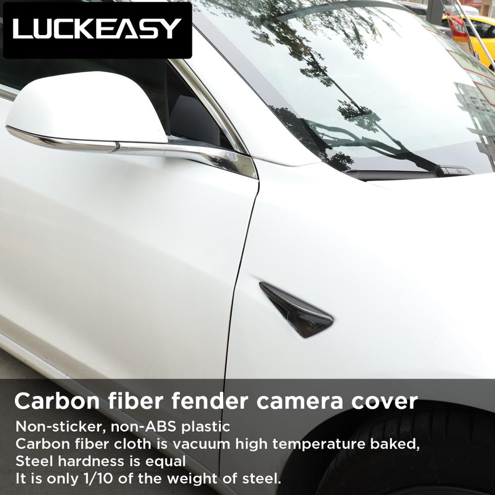 Carbon Fiber Side Camera Trim Kit-Tesla Model Accessories Australia