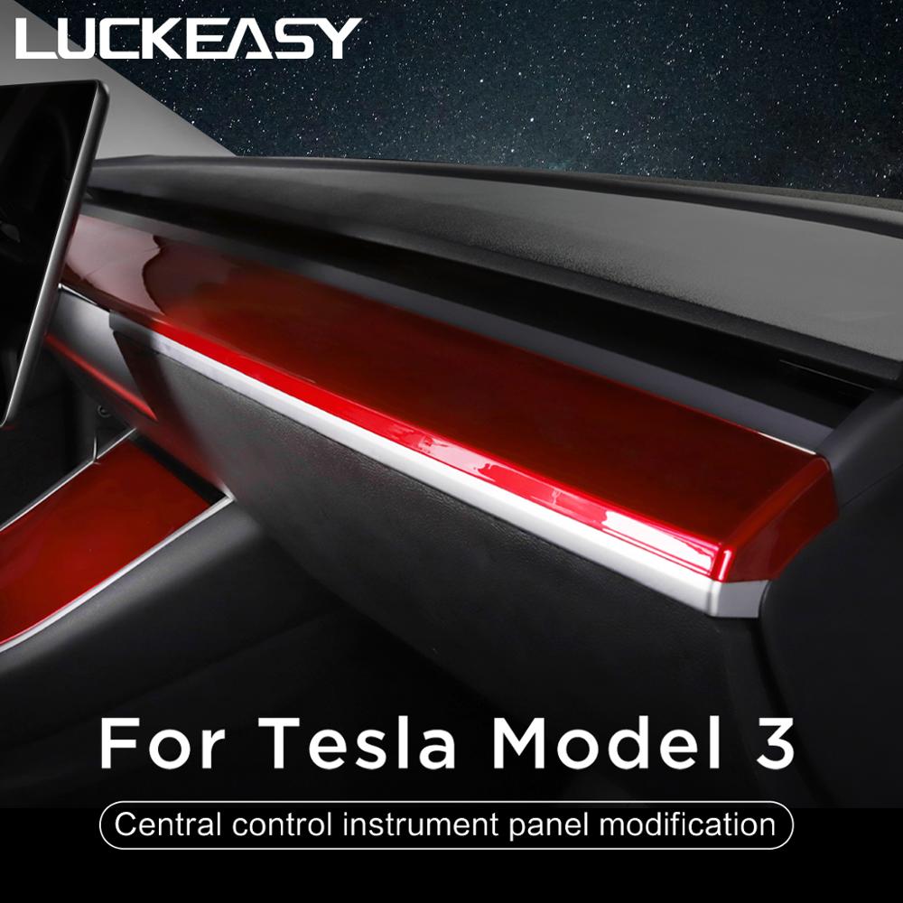 Red Dashboard for Tesla Model 3